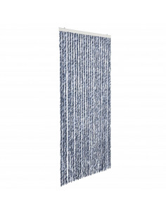 Zanzariera Blu Bianco e Argento 100x220 cm Ciniglia 2