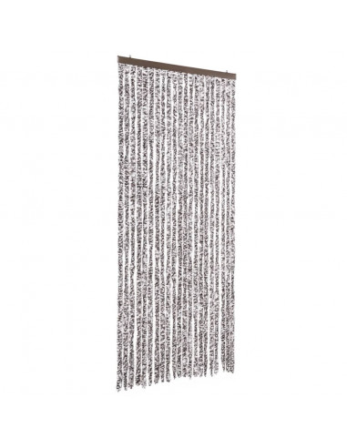 Zanzariera Marrone e Beige 90x220 cm Ciniglia