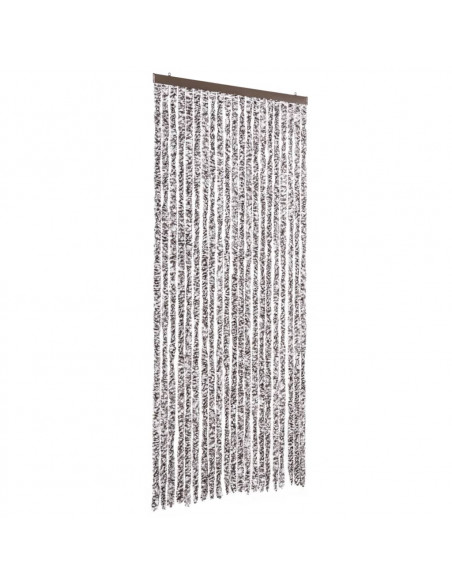 Zanzariera Marrone e Beige 90x220 cm Ciniglia