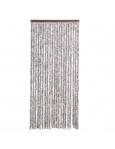 Zanzariera Marrone e Beige 90x220 cm Ciniglia