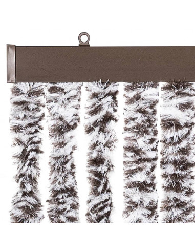Zanzariera Marrone e Beige 90x220 cm Ciniglia
