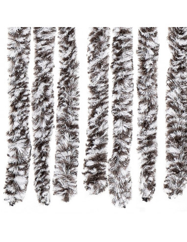 Zanzariera Marrone e Beige 90x220 cm Ciniglia