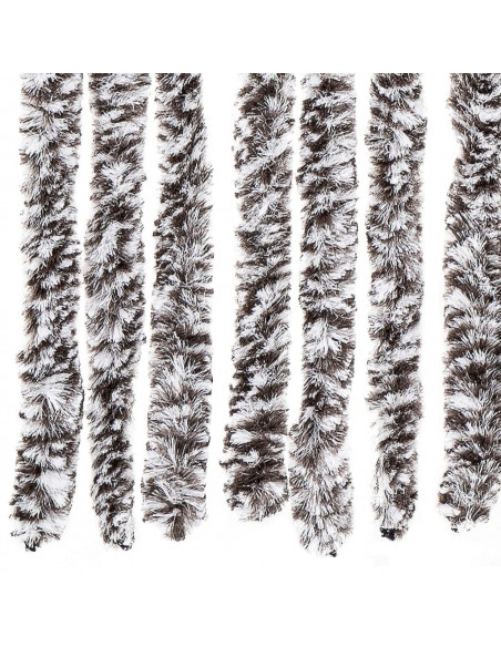 Zanzariera Marrone e Beige 90x220 cm Ciniglia