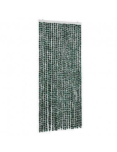 Zanzariera Verde e Bianco 90x220 cm Ciniglia