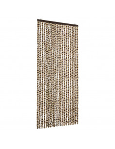 Zanzariera Beige e Marrone 90x220 cm Ciniglia 2