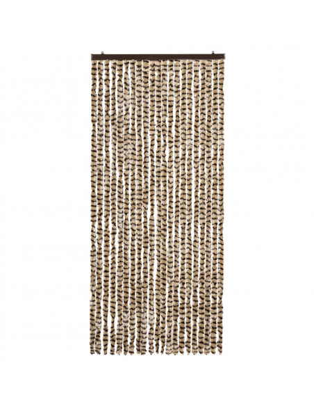 Zanzariera Beige e Marrone 90x220 cm Ciniglia