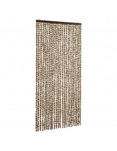 Zanzariera Beige e Marrone 100x220 cm Ciniglia 2
