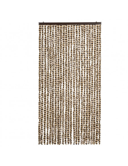 Zanzariera Beige e Marrone 100x220 cm Ciniglia
