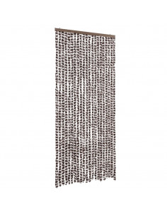 Zanzariera Marrone e Bianca 90x220 cm Ciniglia 2