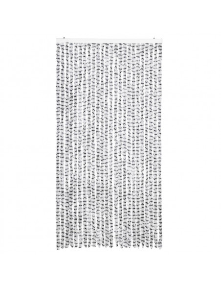 Zanzariera Grigio Chiaro e Grigio Scuro 100x220 cm Ciniglia
