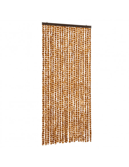 Zanzariera Ocra e Bianco 90x220 cm Ciniglia