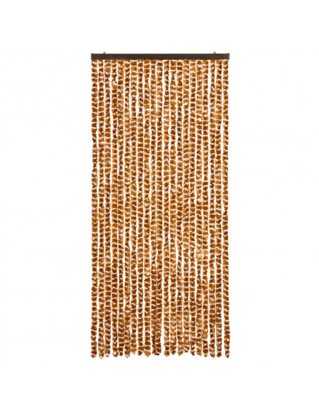 Zanzariera Ocra e Bianco 90x220 cm Ciniglia