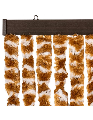 Zanzariera Ocra e Bianco 90x220 cm Ciniglia