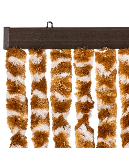 Zanzariera Ocra e Bianco 90x220 cm Ciniglia