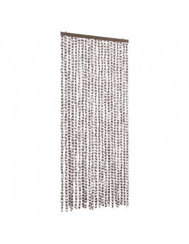 Zanzariera Grigio Talpa e Bianco 90x220 cm Ciniglia