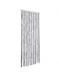 Zanzariera Grigio e Bianco 90x200 cm Ciniglia 2