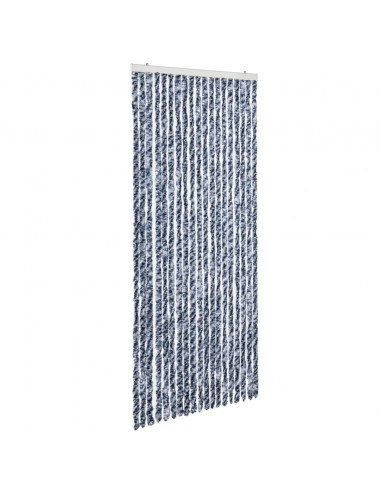 Zanzariera Blu e Bianco 56x200 cm Ciniglia