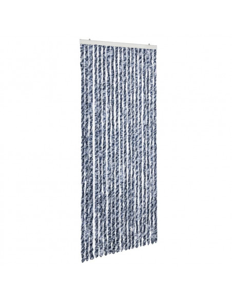 Zanzariera Blu e Bianco 56x200 cm Ciniglia
