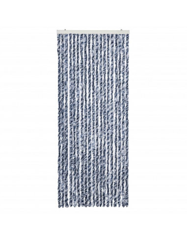 Zanzariera Blu e Bianco 56x200 cm Ciniglia
