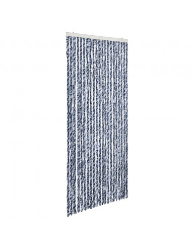 Zanzariera Blu Bianco e Argento  90x220 cm Ciniglia