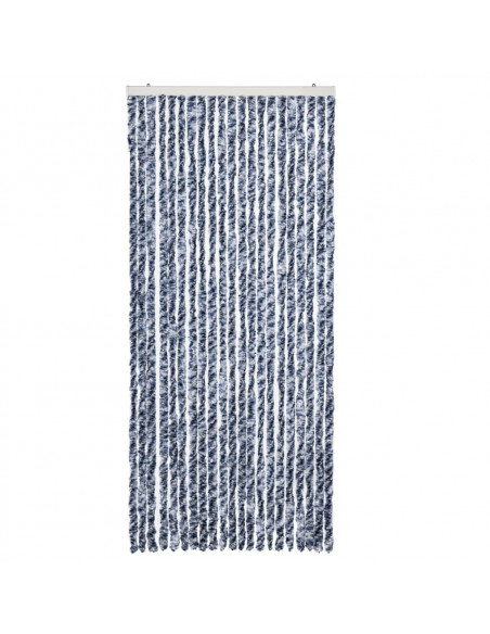 Zanzariera Blu Bianco e Argento  90x220 cm Ciniglia