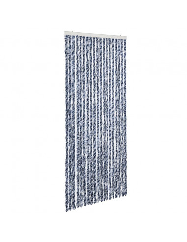Zanzariera Blu Bianco e Argento 56x185 cm Ciniglia