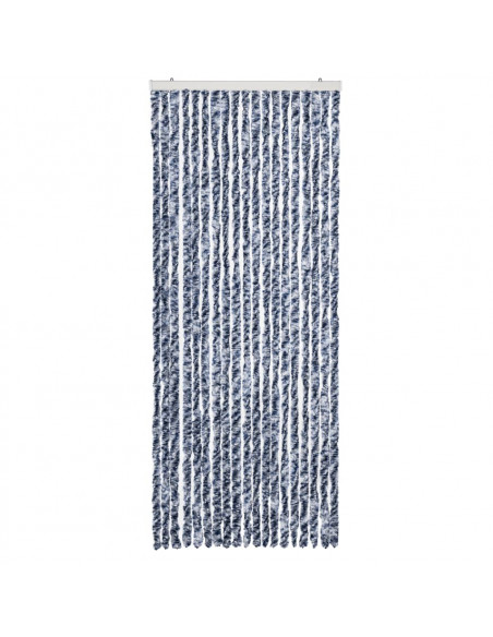 Zanzariera Blu Bianco e Argento 56x185 cm Ciniglia