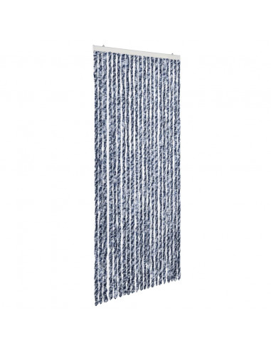Zanzariera Blu e Bianco 90x200 cm Ciniglia