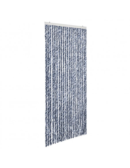 Zanzariera Blu e Bianco 90x200 cm Ciniglia