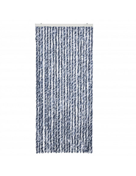Zanzariera Blu e Bianco 90x200 cm Ciniglia