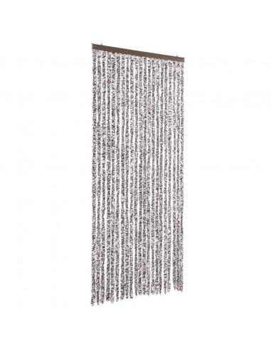 Zanzariera Marrone e Beige 90x200 cm Ciniglia