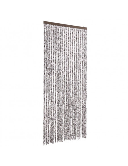 Zanzariera Marrone e Beige 90x200 cm Ciniglia