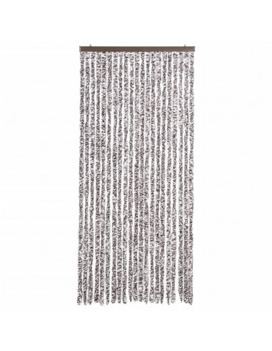 Zanzariera Marrone e Beige 90x200 cm Ciniglia