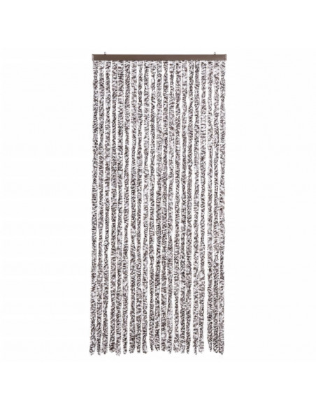 Zanzariera Marrone e Beige 90x200 cm Ciniglia