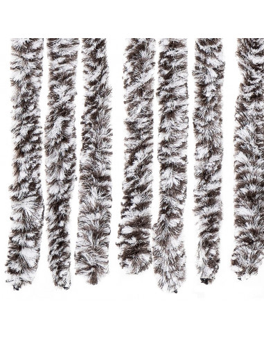 Zanzariera Marrone e Beige 90x200 cm Ciniglia