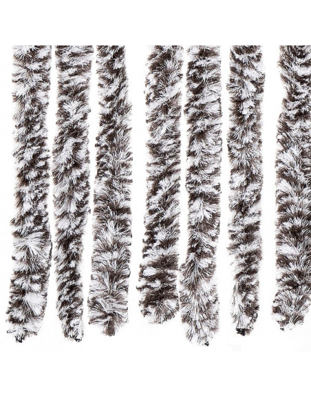 Zanzariera Marrone e Beige 90x200 cm Ciniglia