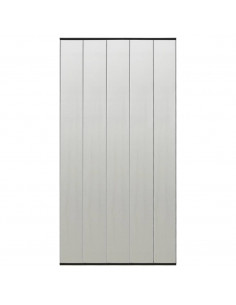 Zanzariera Porta con Tenda in Rete Nera 100x220 cm Poliestere 2