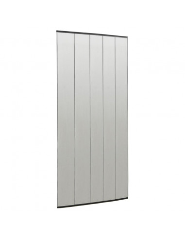 Zanzariera Porta con Tenda in Rete Nera 100x220 cm Poliestere