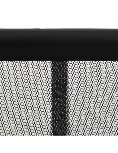 Zanzariera Porta con Tenda in Rete Nera 100x220 cm Poliestere