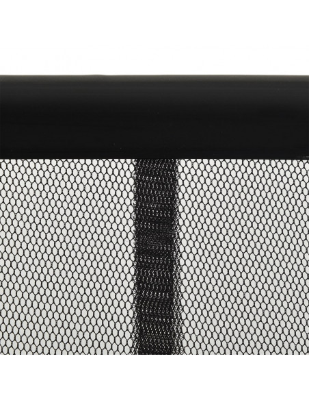 Zanzariera Porta con Tenda in Rete Nera 100x220 cm Poliestere