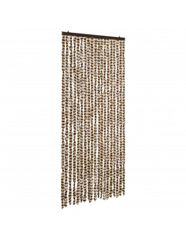 Zanzariera Beige e Marrone 56x185 cm Ciniglia