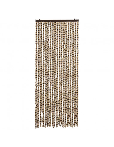 Zanzariera Beige e Marrone 56x185 cm Ciniglia