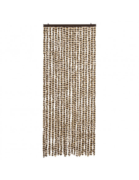 Zanzariera Beige e Marrone 56x185 cm Ciniglia
