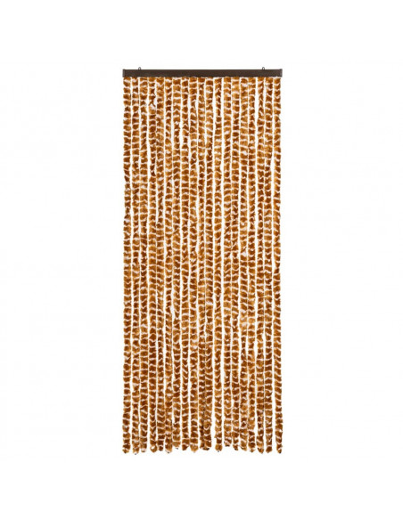 Zanzariera Ocra e Bianco 56x185 cm Ciniglia