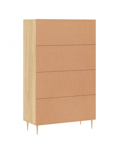 Credenza Rovere Sonoma 69,5x31x115 cm in Legno Multistrato
