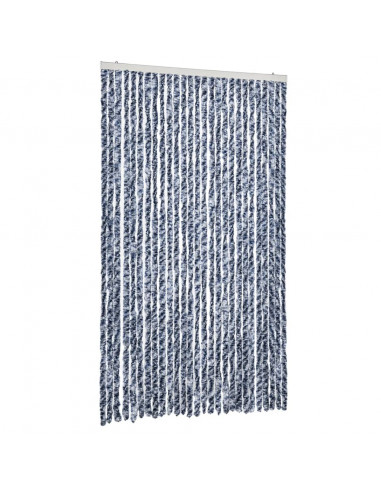 Zanzariera Blu e Bianco 120x220 cm Ciniglia