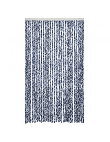 Zanzariera Blu e Bianco 120x220 cm Ciniglia