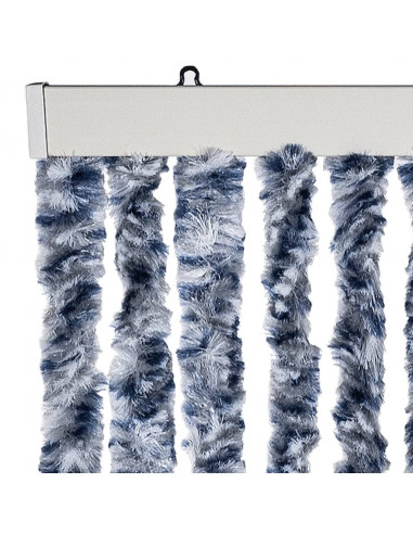 Zanzariera Blu e Bianco 120x220 cm Ciniglia