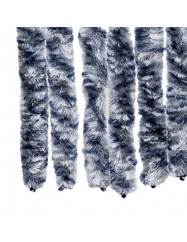 Zanzariera Blu e Bianco 120x220 cm Ciniglia