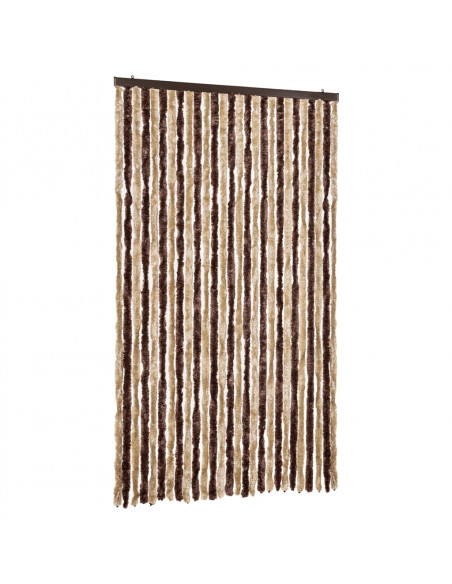 Zanzariera Beige e Marrone Chiaro 120x220 cm Ciniglia